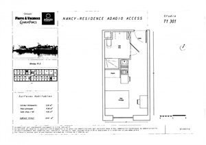 studio à la vente -   54100  NANCY, surface 21 m2 vente studio - UBI430589120